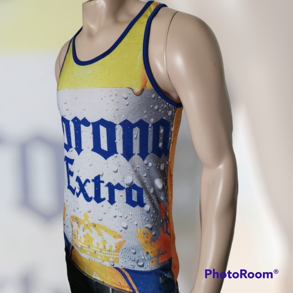 🇲🇽🏖️Corona Extra Branded Beer Tank Top Small - Picture 4 of 7